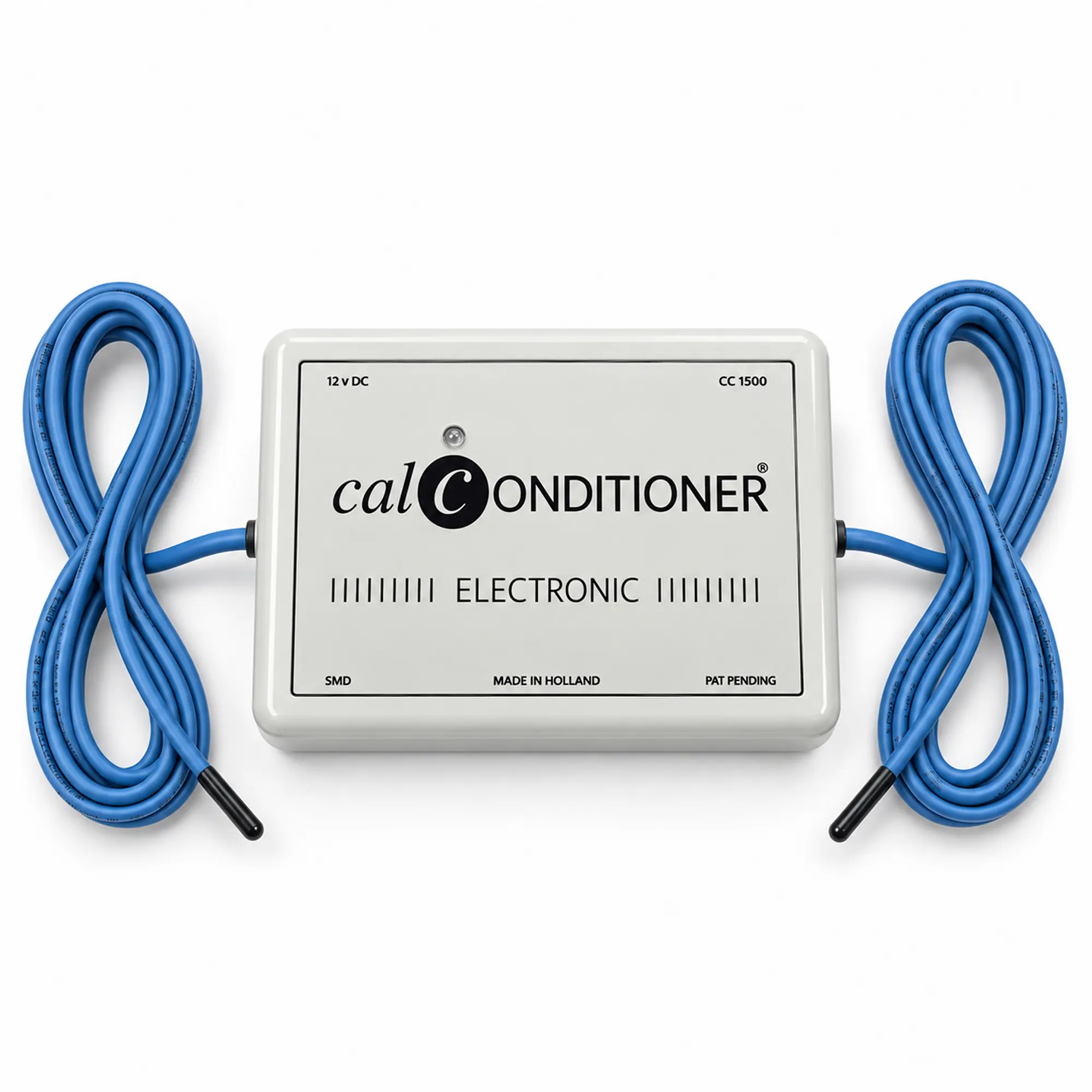 Decalcificatore elettronico Calconditioner CC1500 con due cavi a spirale blu